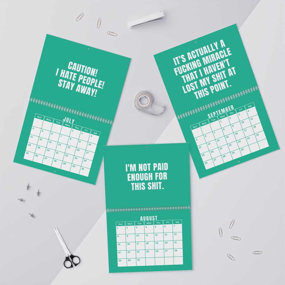 NOT TODAY! 2027 Unfiltered Wall Calendar