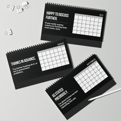 2027 Per My Last Email Desk Calendar NSFW