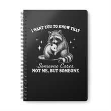 Someone Cares Not Me But Someone Funny Raccoon Possum Wirobound Softcover Notebook A5