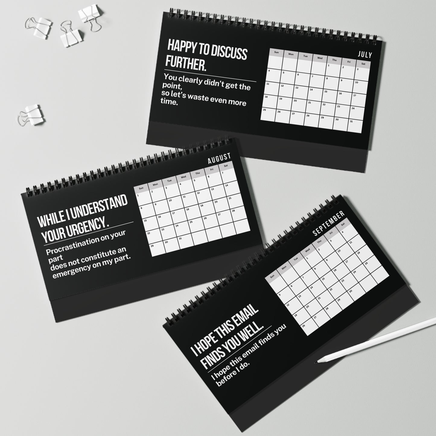 2027 Per My Last Email Desk Calendar CLEAN
