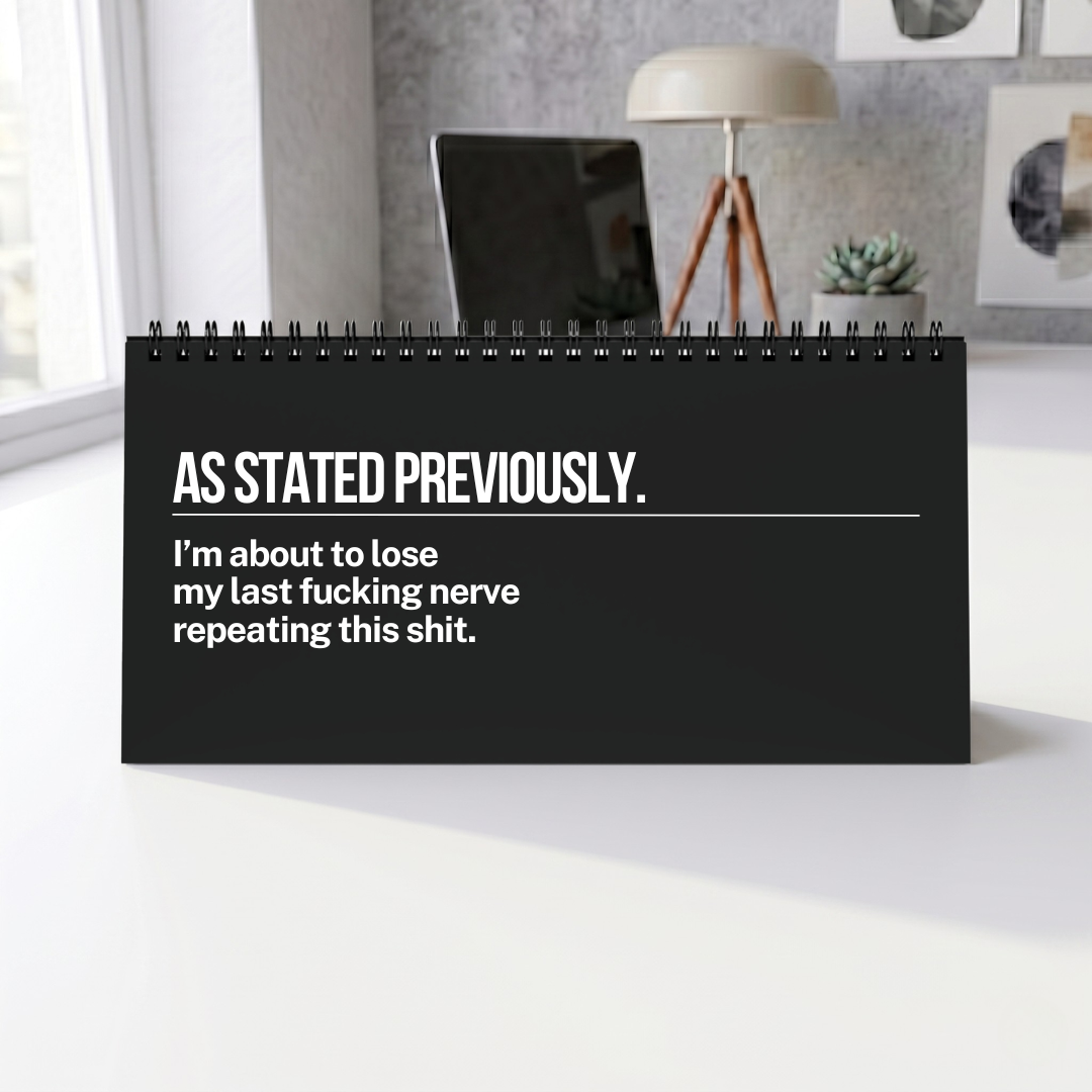 Per My Last Email Desk Sign