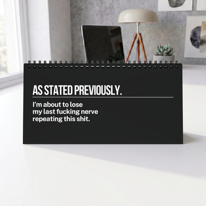 Per My Last Email Desk Sign