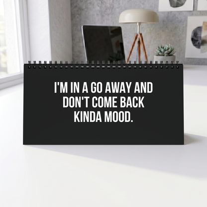 I’M ON MUTE FOR A REASON Desk Flip Sign CLEAN Version
