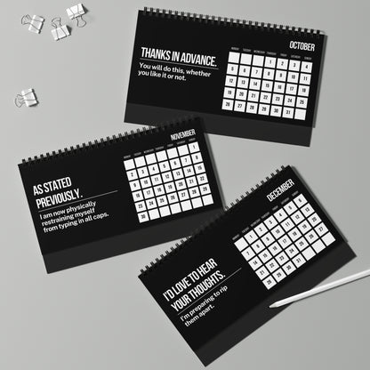 2026 Calendar Per My Last Email Corporate Email Lingo Funny Translations