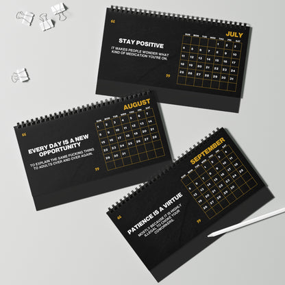 Honestly Toxic Corporate Motivation 2027 Desk Calendar