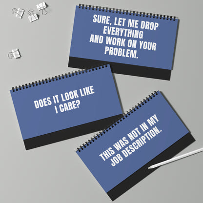 HR-Approved NOT TODAY! Sarcastic Statuses Desk Sign