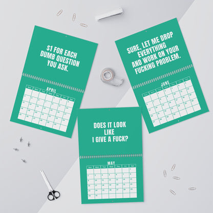 NOT TODAY! 2027 Unfiltered Wall Calendar