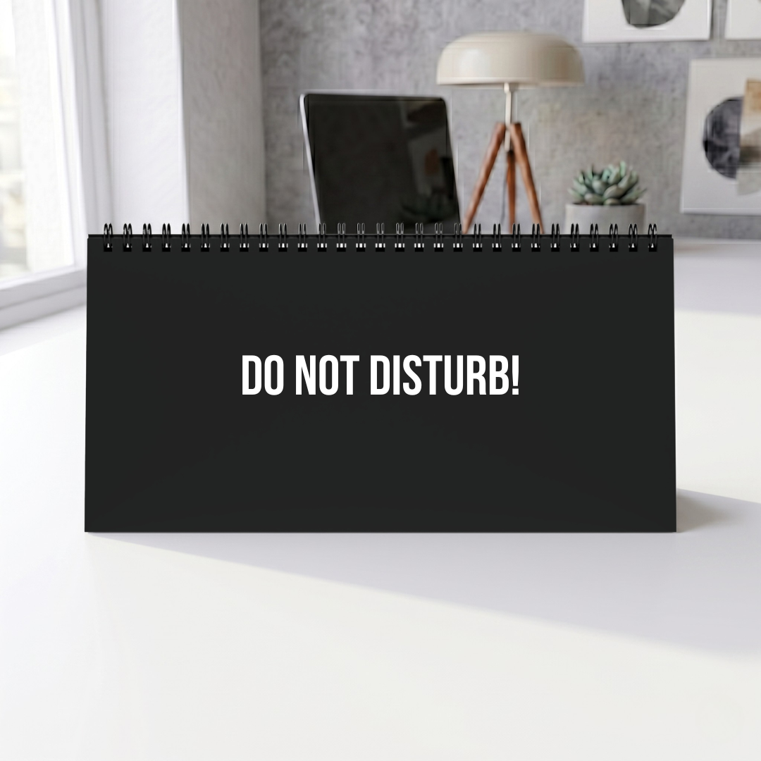 I’M ON MUTE FOR A REASON Desk Flip Sign CLEAN Version