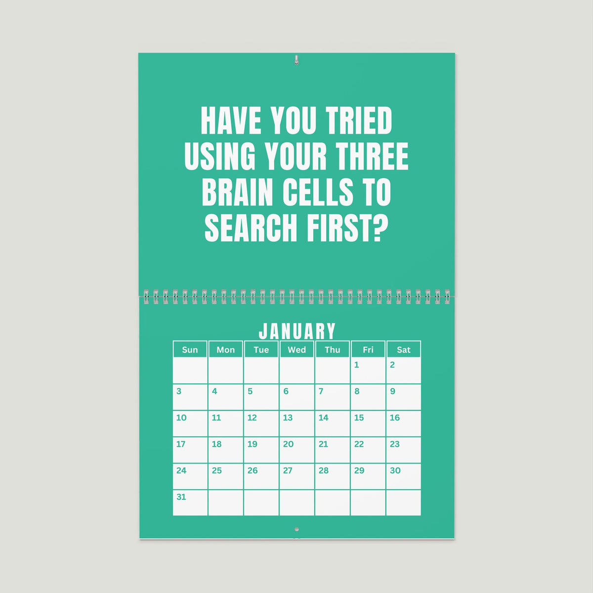 NOT TODAY! 2027 Unfiltered Wall Calendar