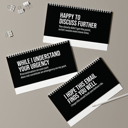 Per My Last Email Corporate Email Lingo Funny Translation Desk Sign AU