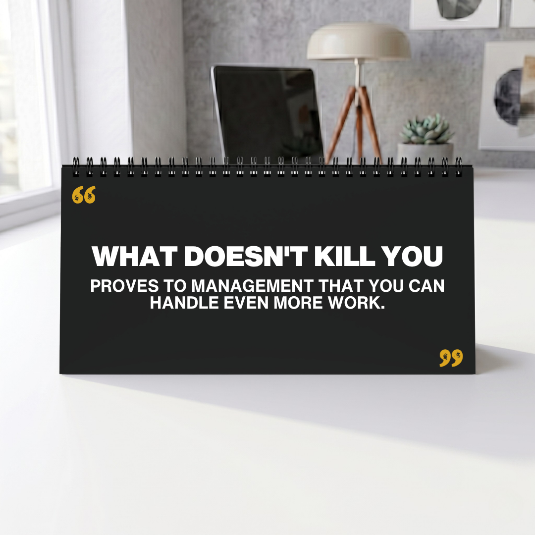 Honestly Toxic Corporate Motivation Desk Sign