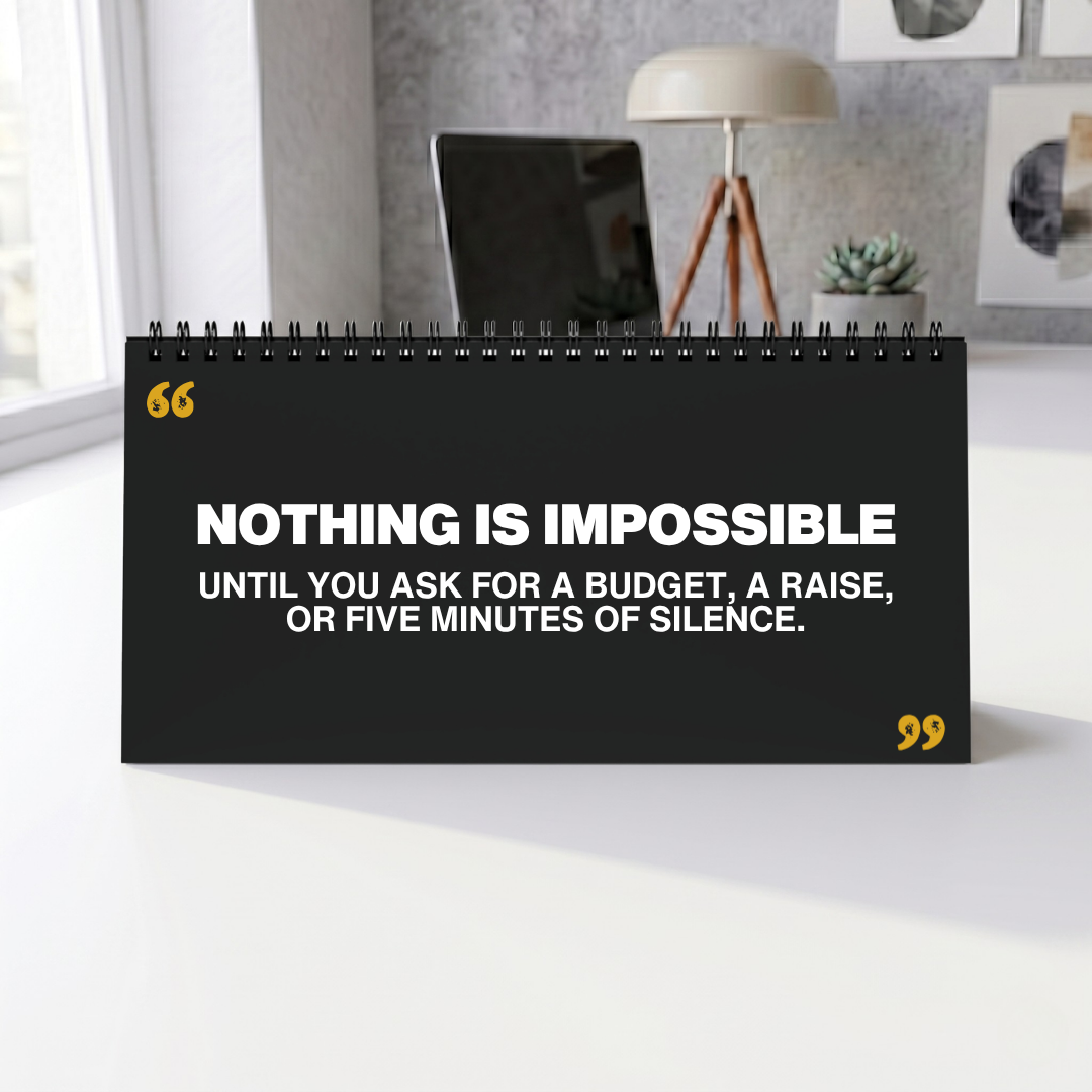 Honestly Toxic Corporate Motivation Desk Sign