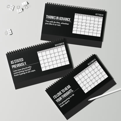 2027 Per My Last Email Desk Calendar CLEAN
