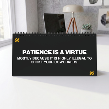 Honestly Toxic Corporate Motivation Desk Sign