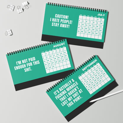 NOT TODAY! 2027 Unfiltered Desk Calendar