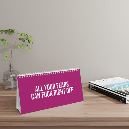 Motivational Desk Sign For Badass Beautiful Woman Pink AU