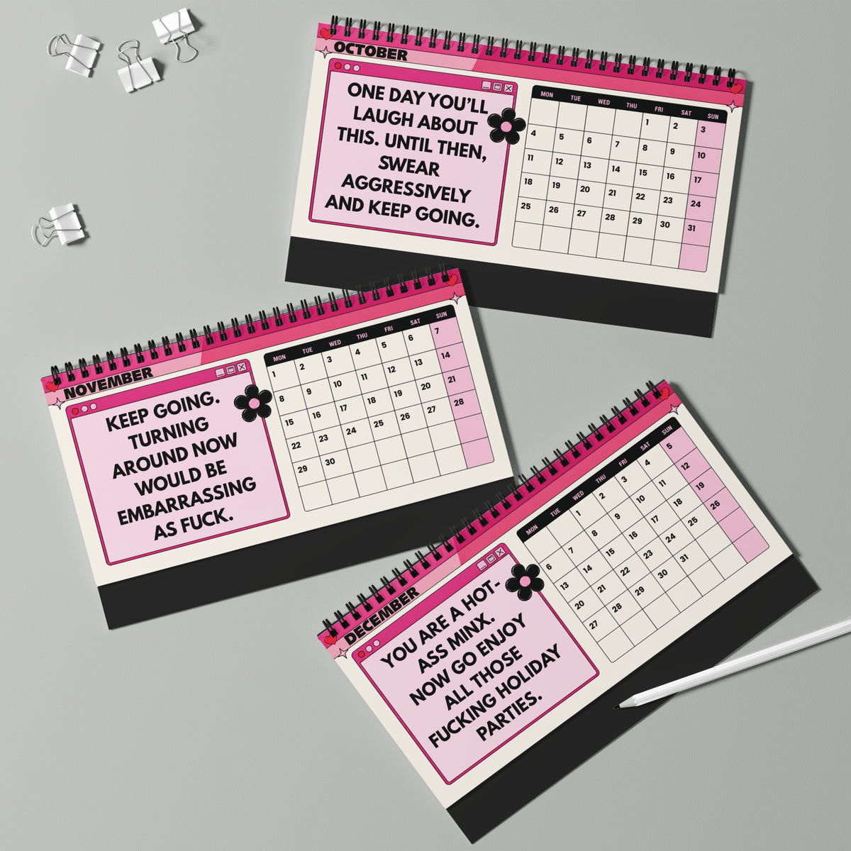 Ask You Inner Bitch 2027 Desktop Calendar