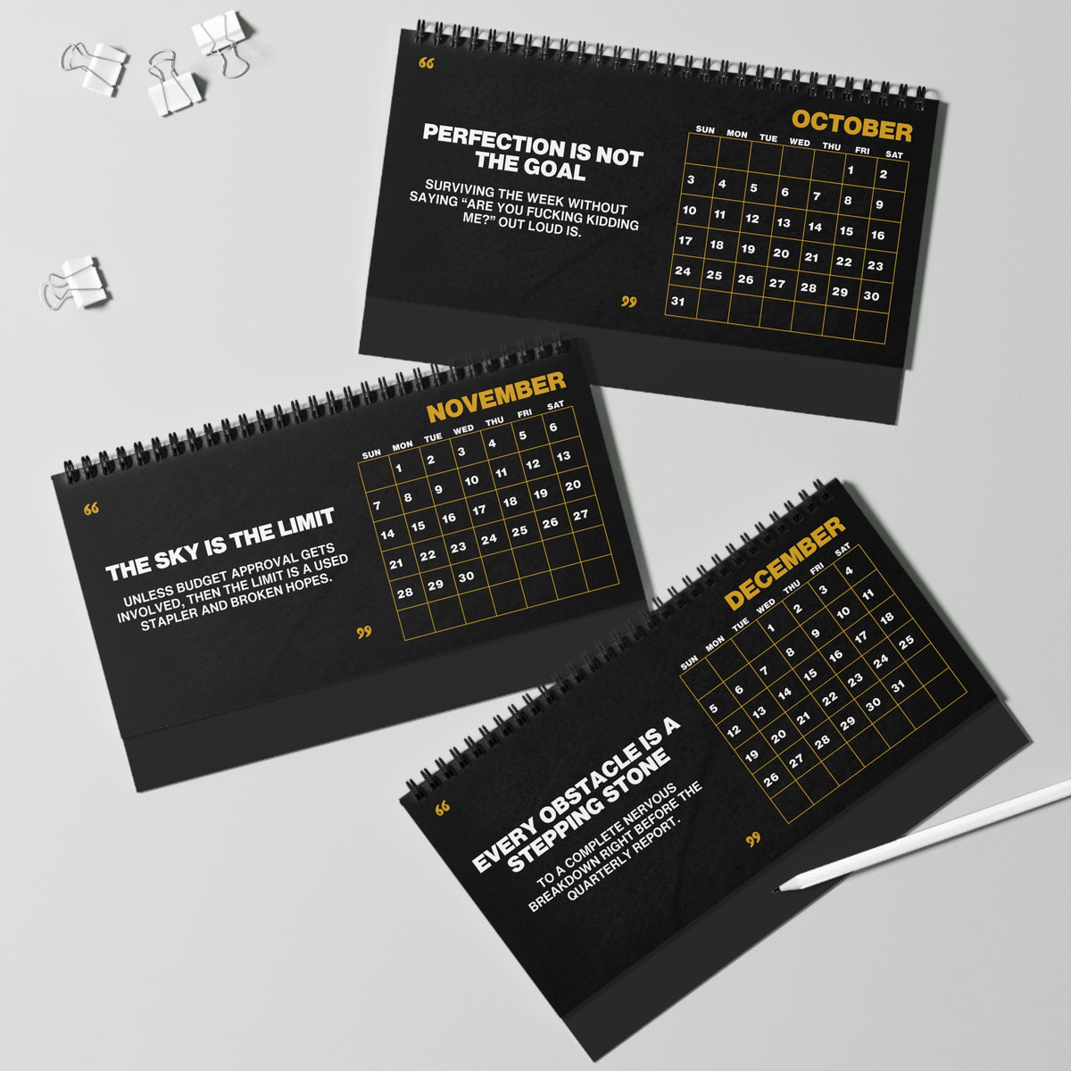 Honestly Toxic Corporate Motivation 2027 Desk Calendar