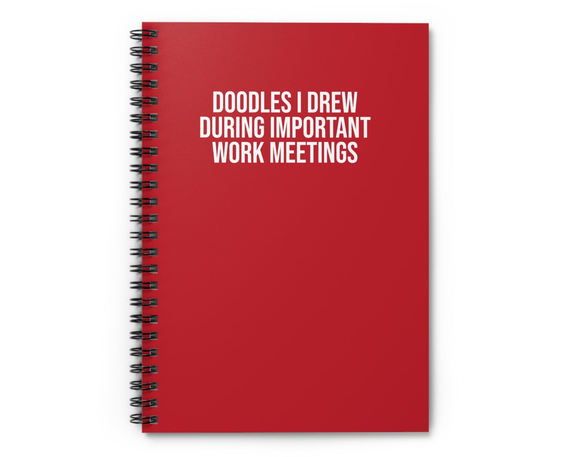 Dark red office notebook for sarcastic coworkers and corporate rebels