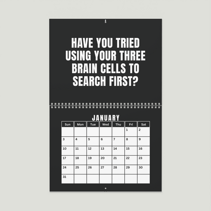 NOT TODAY! 2027 Unfiltered Wall Calendar