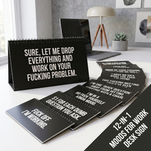 I’M ON MUTE FOR A REASON Desk Flip Sign