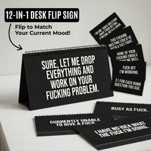 I’M ON MUTE FOR A REASON Desk Flip Sign