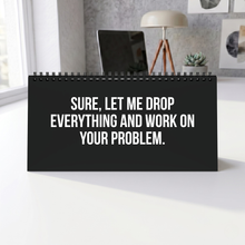I’M ON MUTE FOR A REASON Desk Flip Sign CLEAN Version