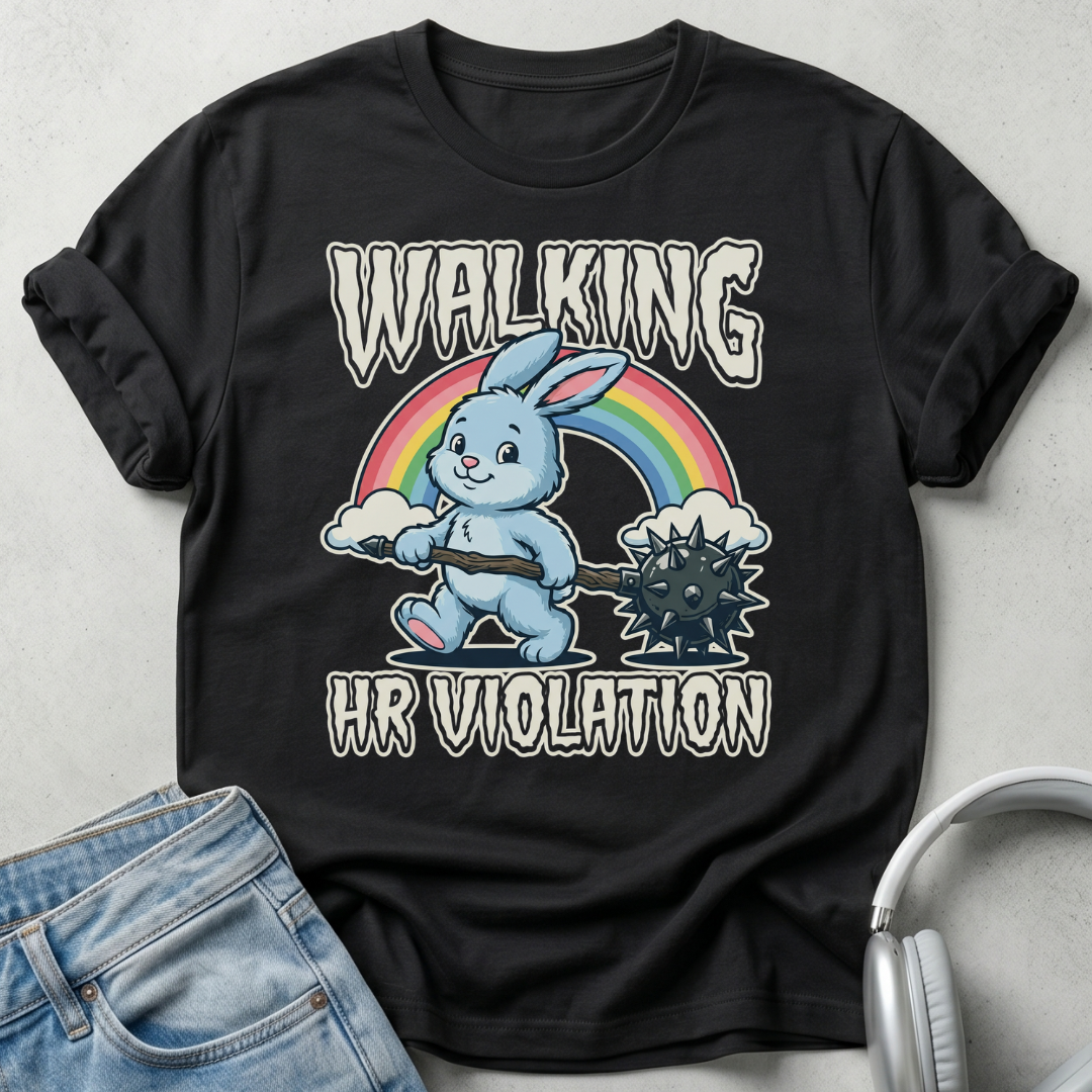 Walking HR Violation Bunny T-shirt