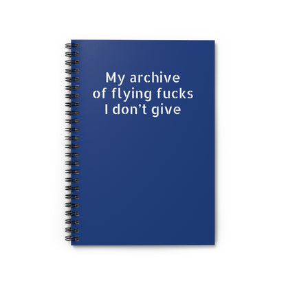 Dark blue office supplies notebook with profanity – perfect coworker gift