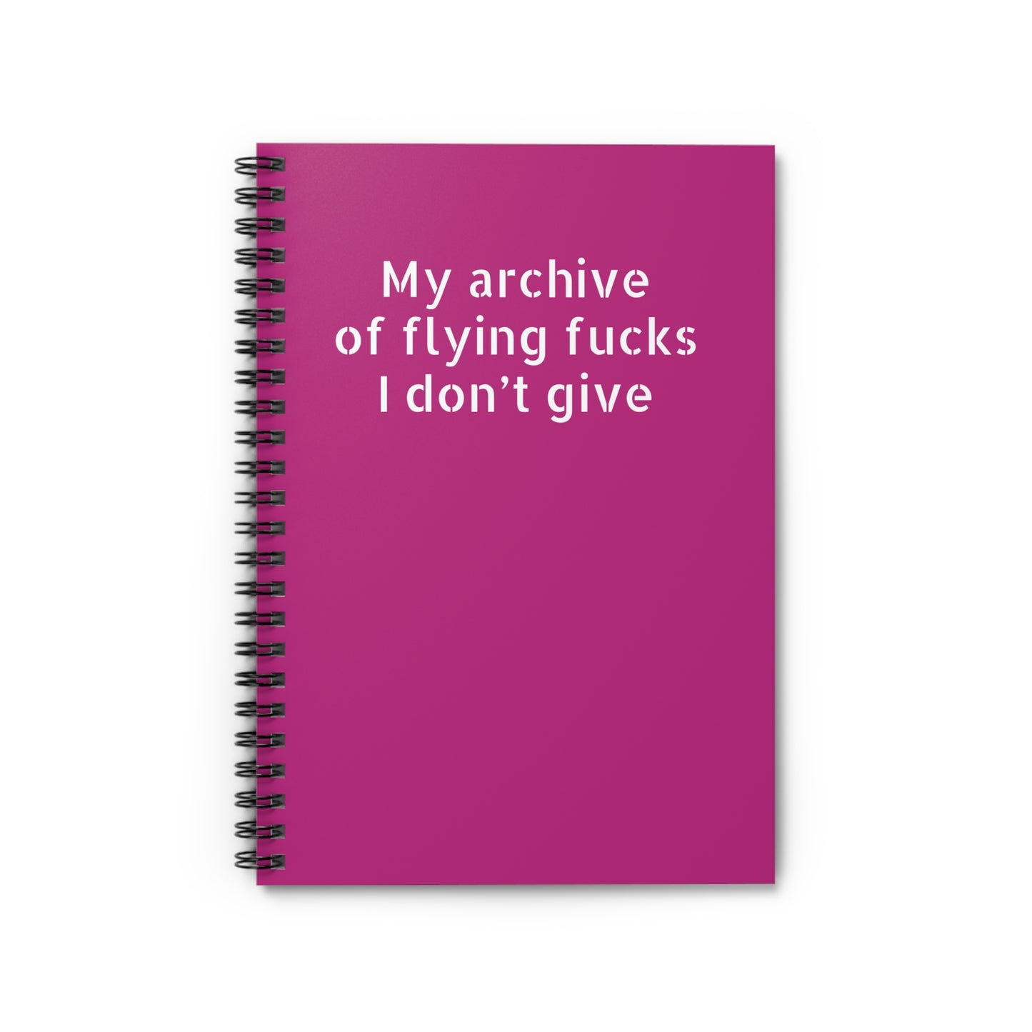 Pink funny office notebook with rude humor – ideal for overworked professionals