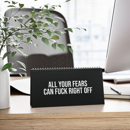 Badass Woman Motivational Desk Sign workspace