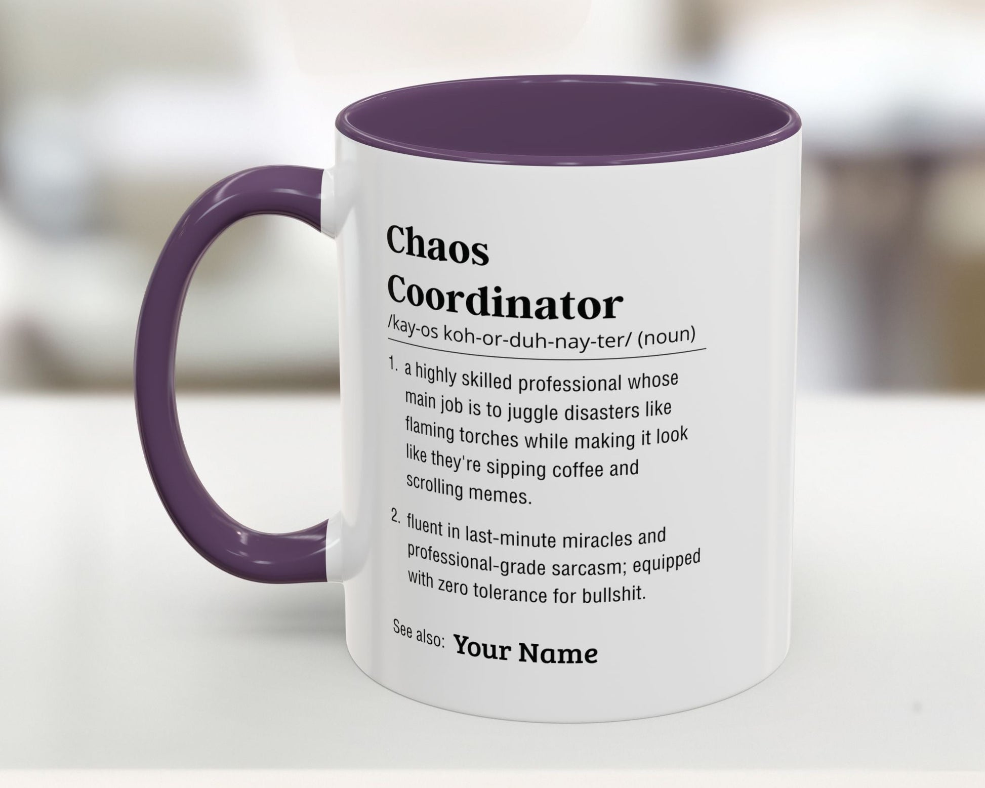 custom chaos coordinator mug