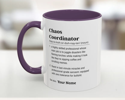 custom chaos coordinator mug
