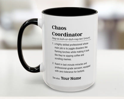custom chaos coordinator mug 15oz