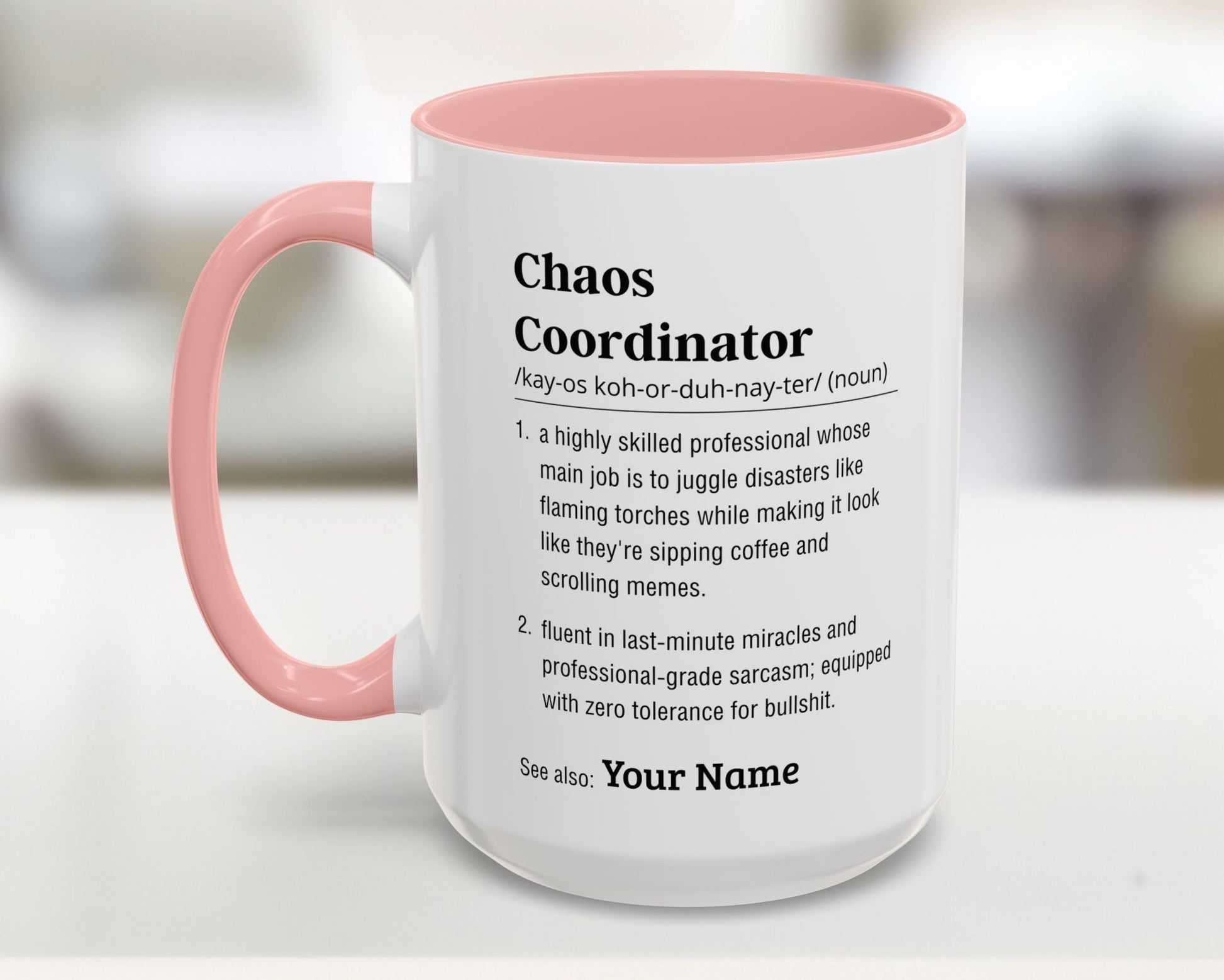 custom chaos coordinator mug