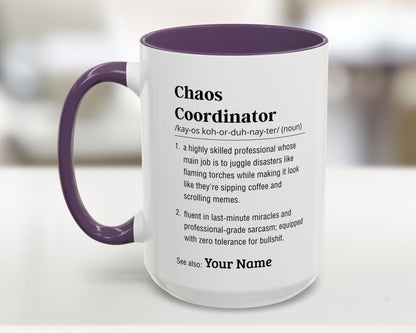 custom chaos coordinator mug 15oz