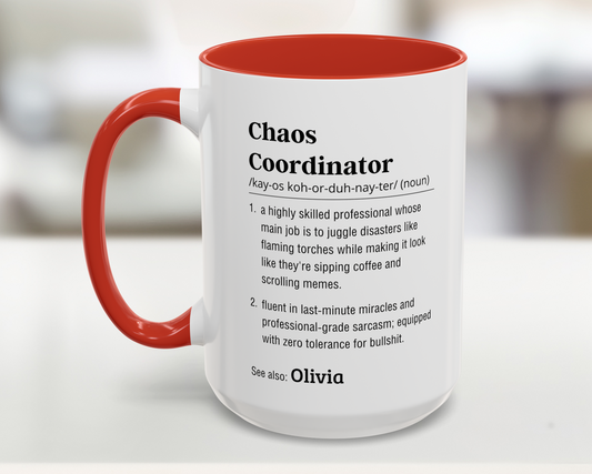 Custom chaos coordinator mug 
