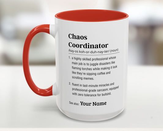 custom chaos coordinator mug
