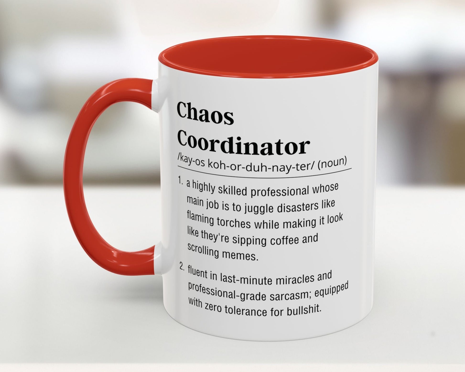 chaos coordinator definition mug uk eu