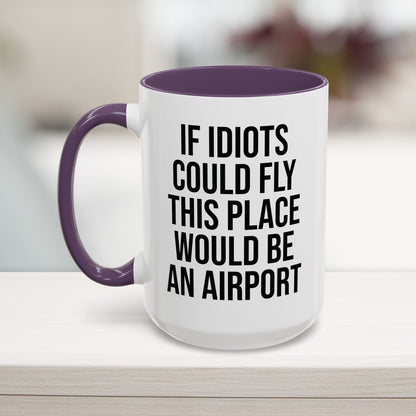 Sarcastic coffee mug 15oz purple