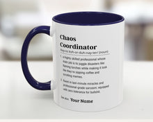 personalizable chaos coordinator mug