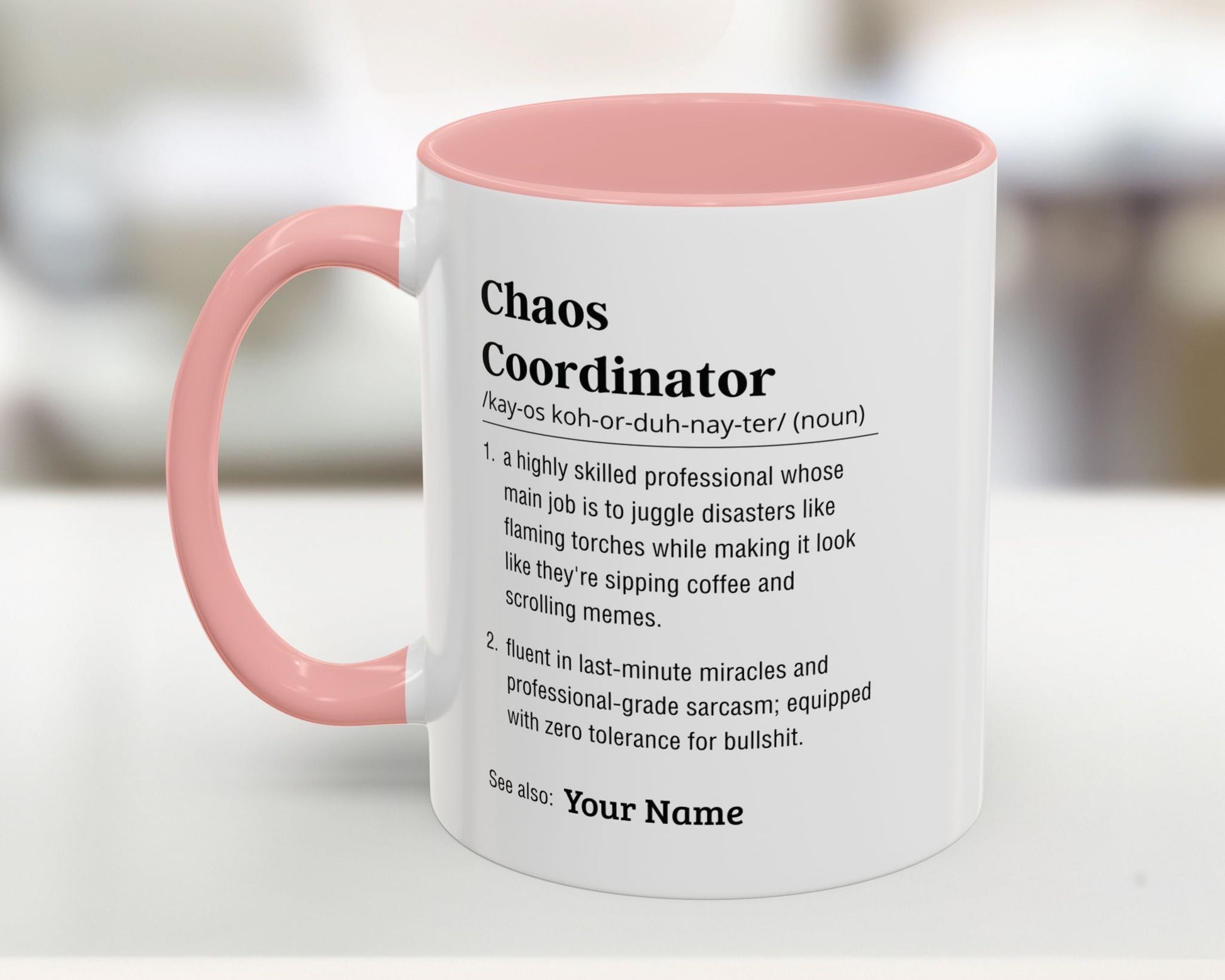 custom chaos coordinator mug
