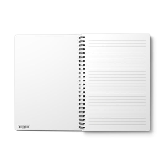 Open A5 wirobound notebook for doodles and work notes – sarcastic office stationery