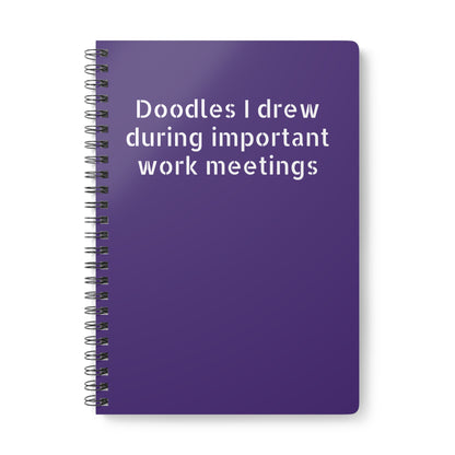 humorous corporate gift notebook for creative office workers purple