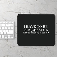 Lifestyle 1: Black mouse pad on chic office desk setup