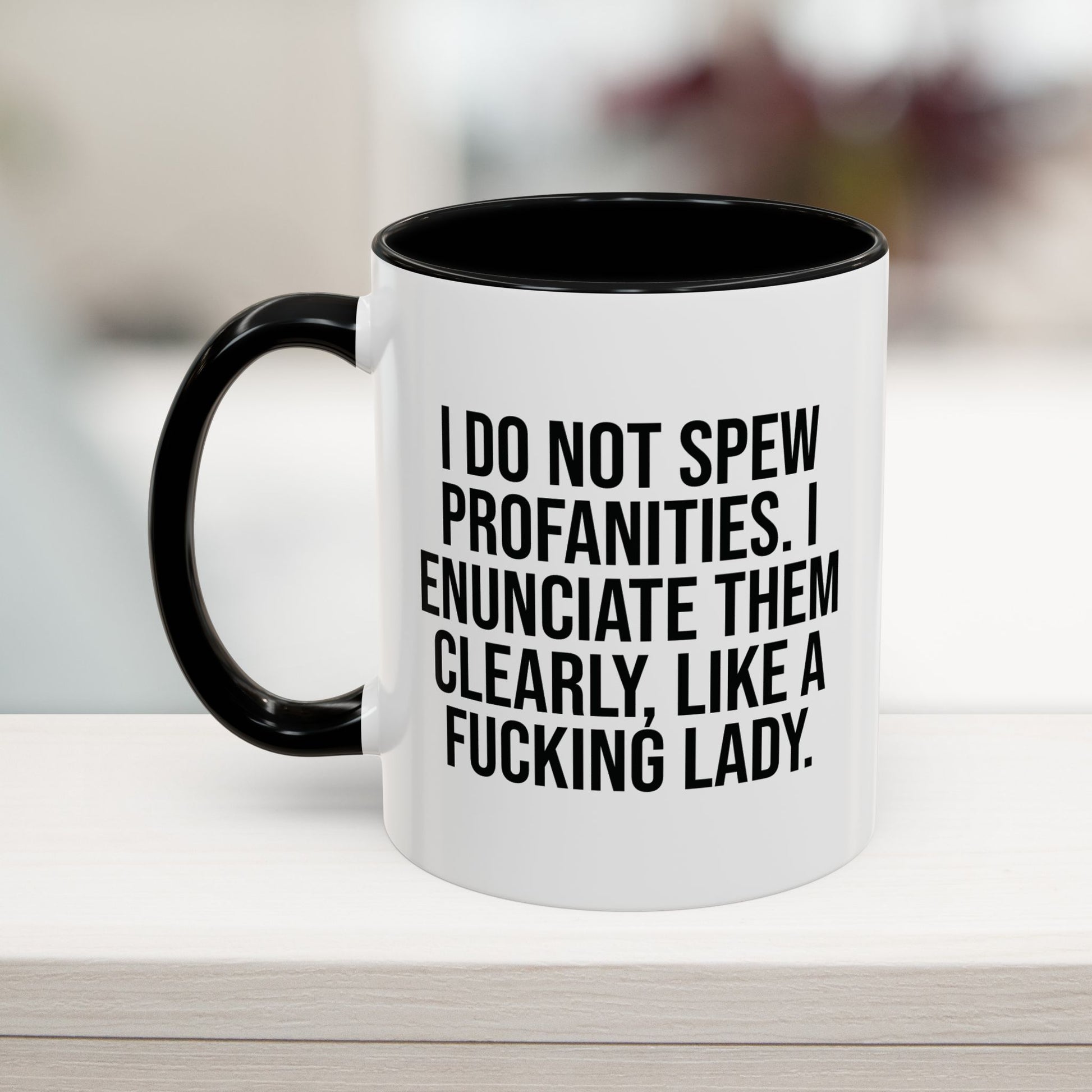 Sassy office humor coffee mug with a sarcastic and witty design for women