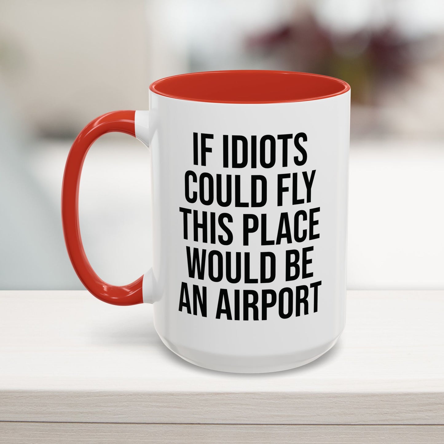 15oz red snarky corporate gift mug – microwave and dishwasher safe