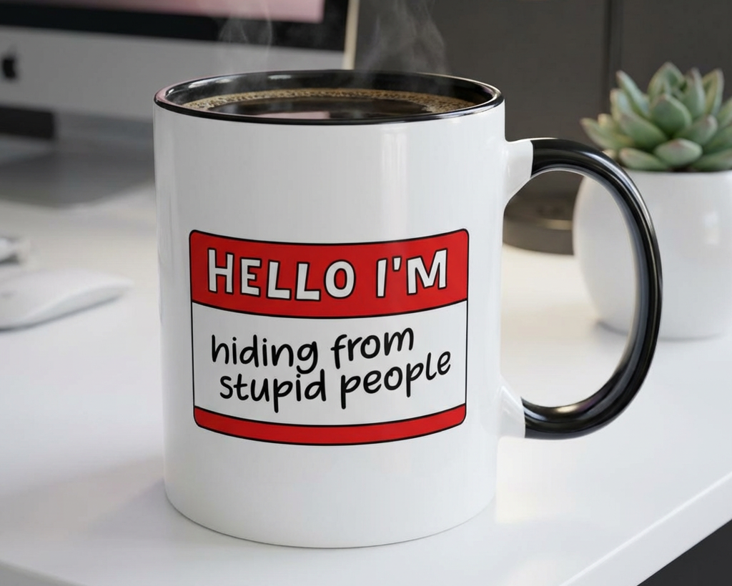 Hiding from People Mug 11oz