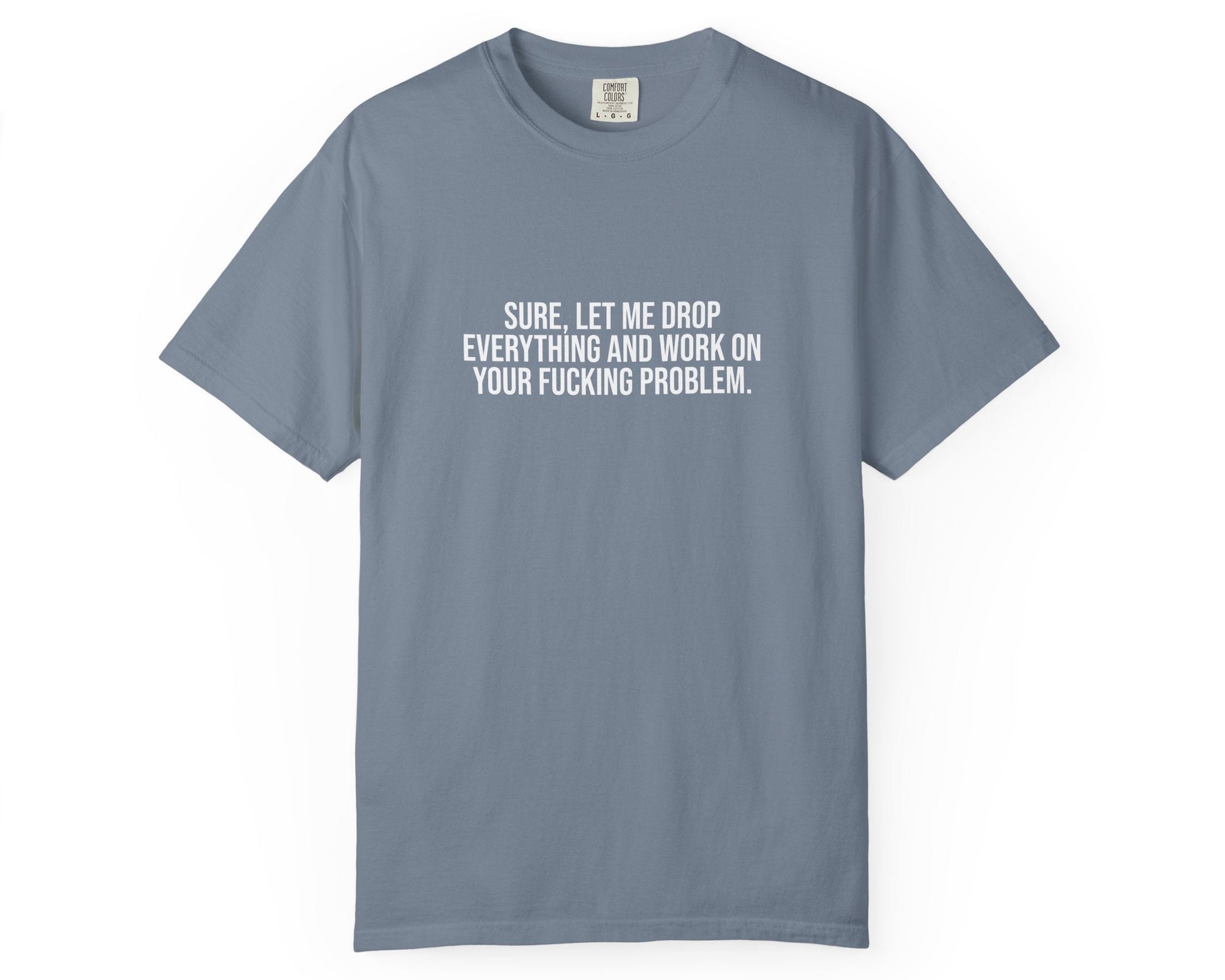 Light green t-shirt with a graphic design on a white background