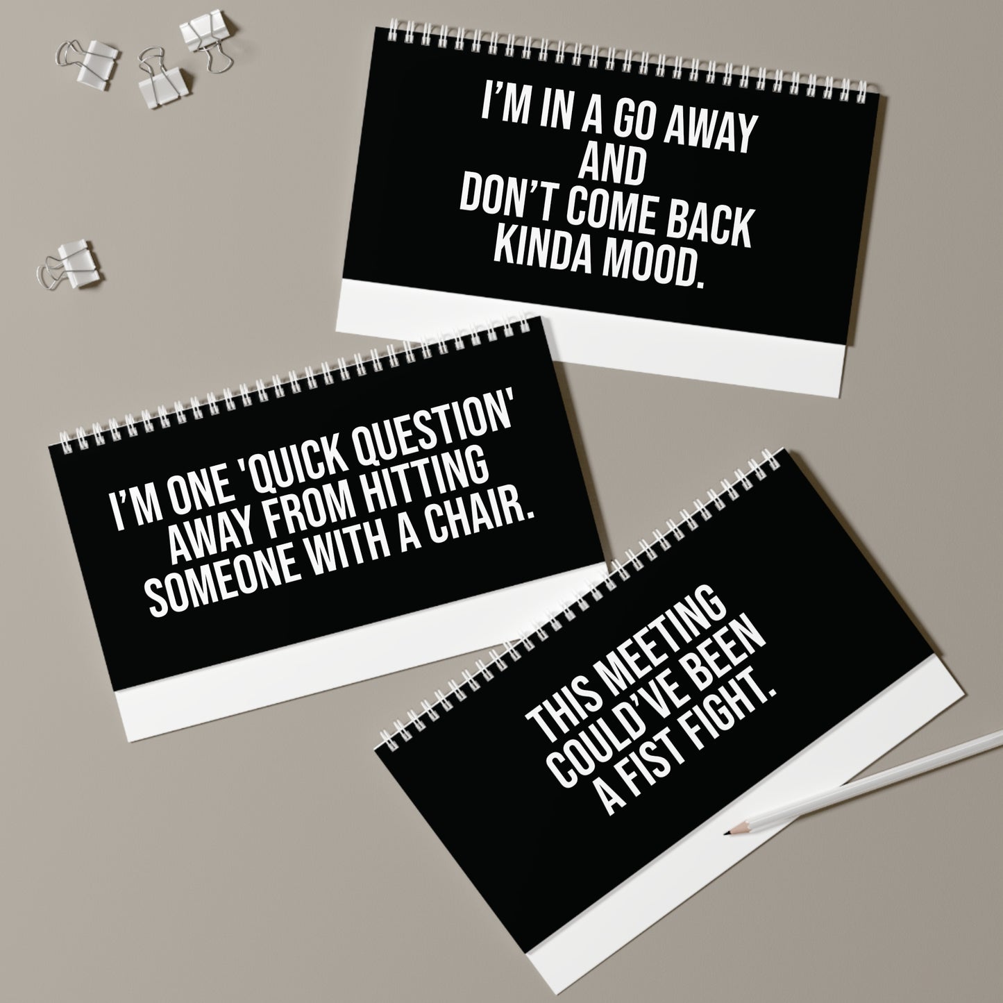 q1 desk sign “I’m on Mute for a Reason”
